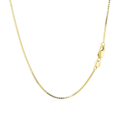 14k Yellow Gold Classic Box Chain 1.0mm