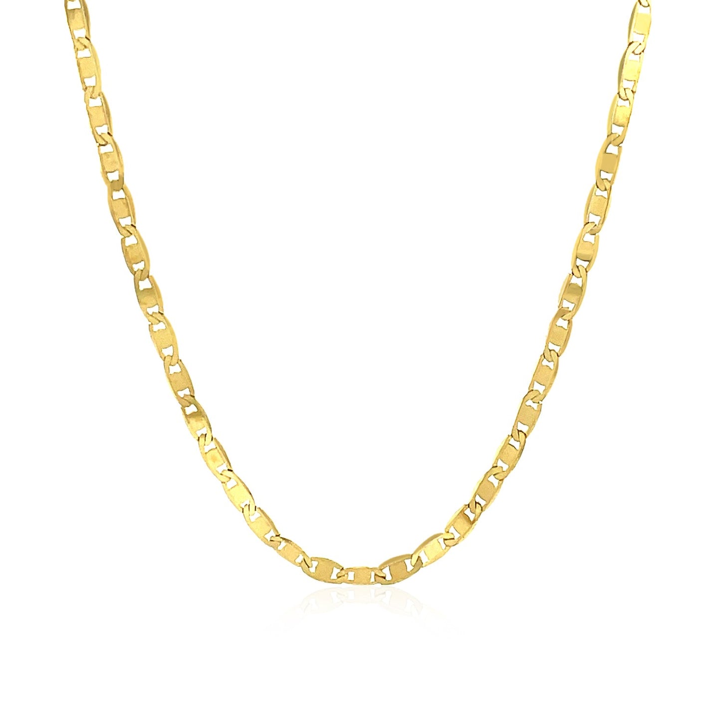 2.3mm 10k Yellow Gold Mariner Link Chain