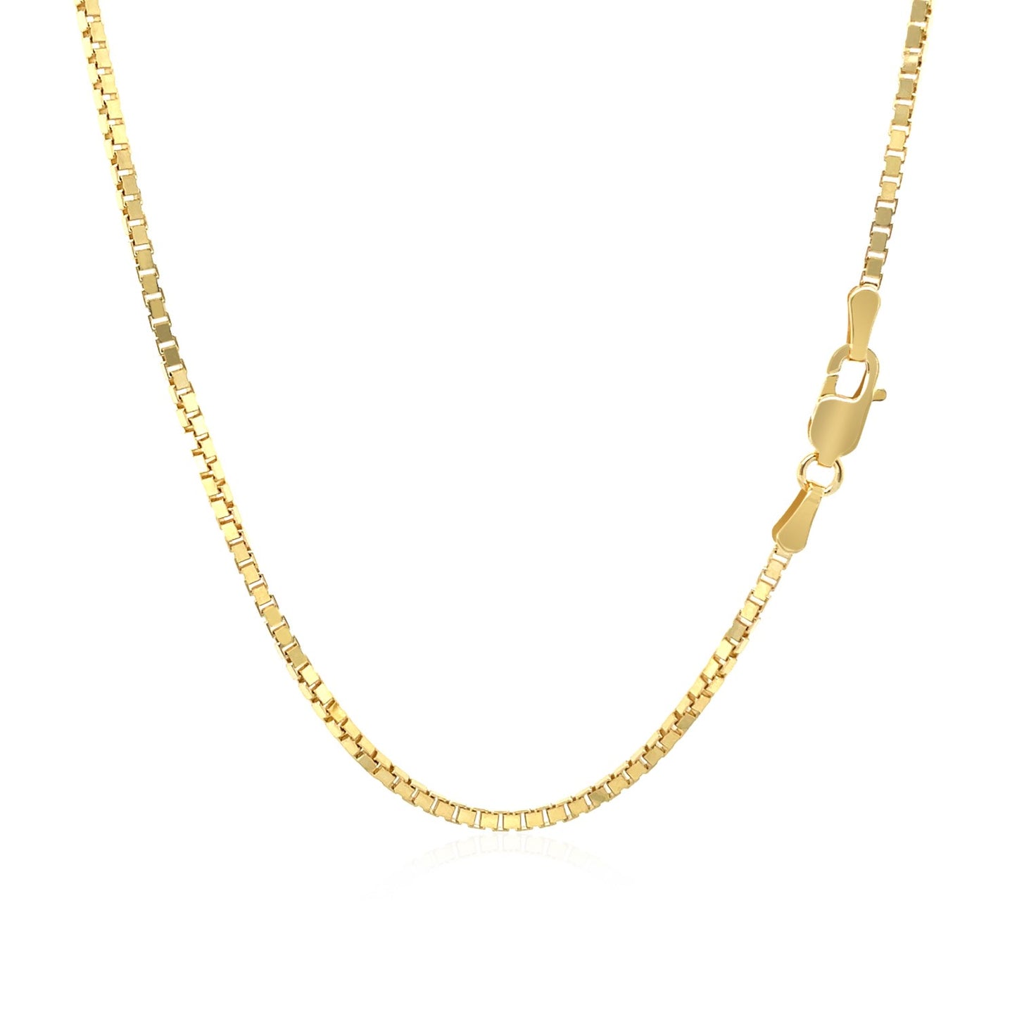 14k Yellow Gold Classic Box Chain 1.4mm