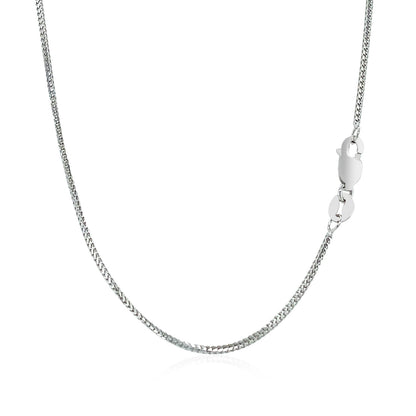 14k White Gold Franco Chain 0.9mm