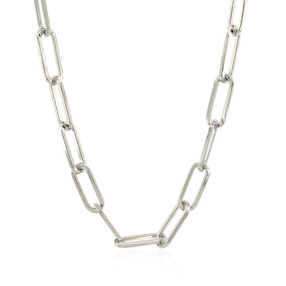 Sterling Silver Paperclip Chain Necklace