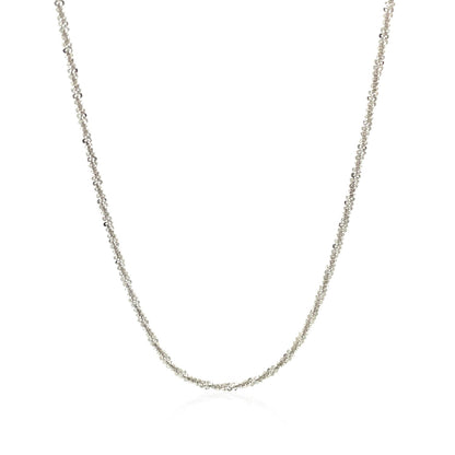 Sterling Silver 1.5mm Adjustable Sparkle Chain