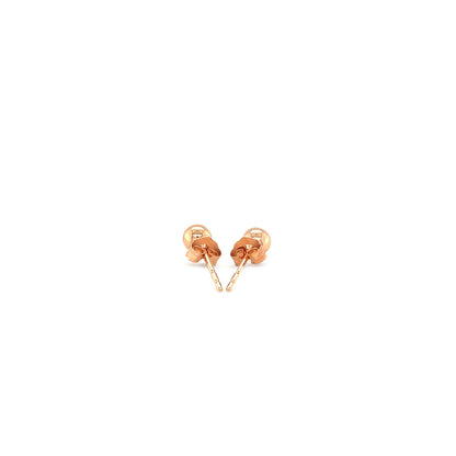 14k Rose Gold Ball Style Stud Earrings (4.0 mm)