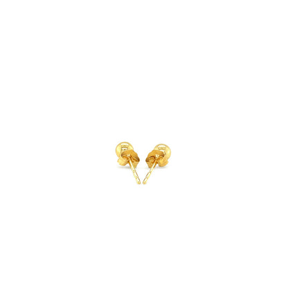 10k Yellow Gold Ball Style Stud Earrings (4.0 mm)