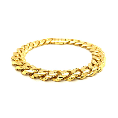 14k Yellow Gold Polished Curb Chain Bracelet