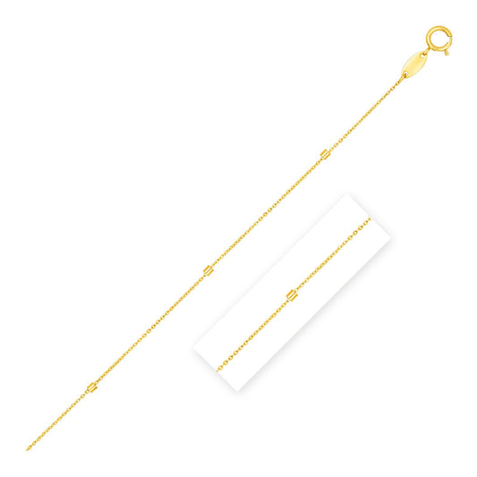 Bead Links Pendant Chain in 14k Yellow Gold (1.5mm) - Alexandria Jewelry & Company Beverly Hills