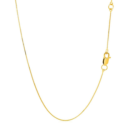 Double Extendable Box Chain in 14k Yellow Gold (0.6mm) - Alexandria Jewelry & Company Beverly Hills