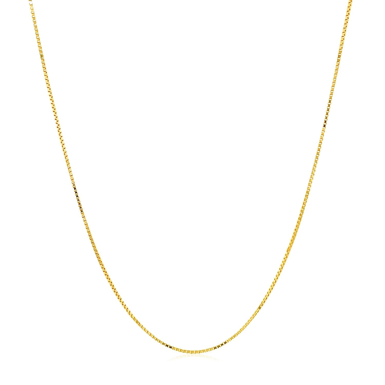 Double Extendable Box Chain in 14k Yellow Gold (0.6mm) - Alexandria Jewelry & Company Beverly Hills