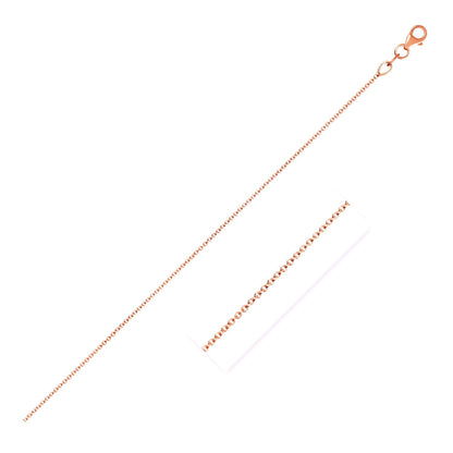 Double Extendable Cable Chain in 14k Rose Gold (1.0mm) - Alexandria Jewelry & Company Beverly Hills