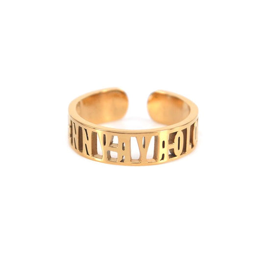 Luxury Customized Name Ring - Alexandria Jewelry & Company Beverly Hills